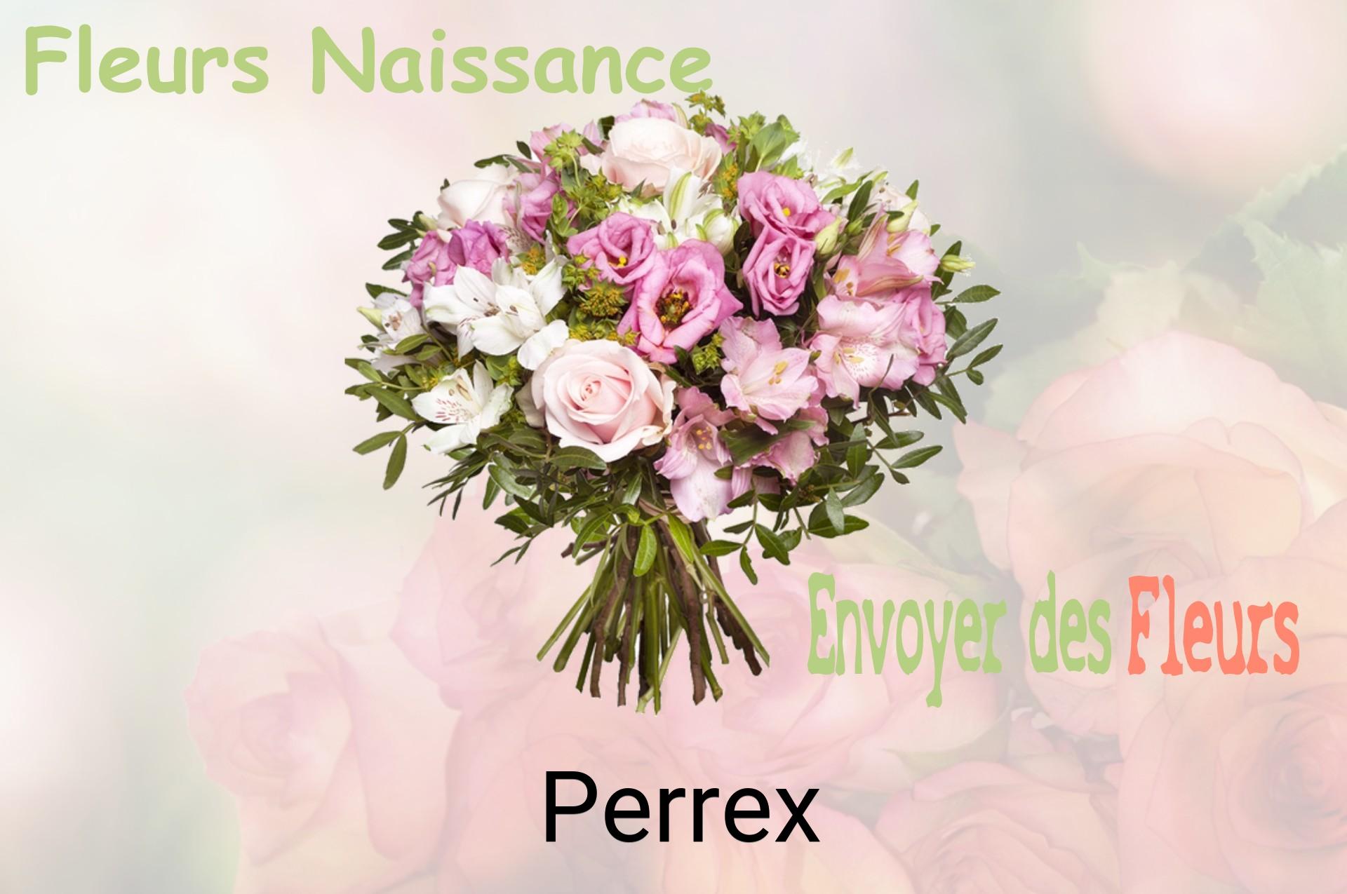 Bouquet de fleurs de naissance livré à Perrex